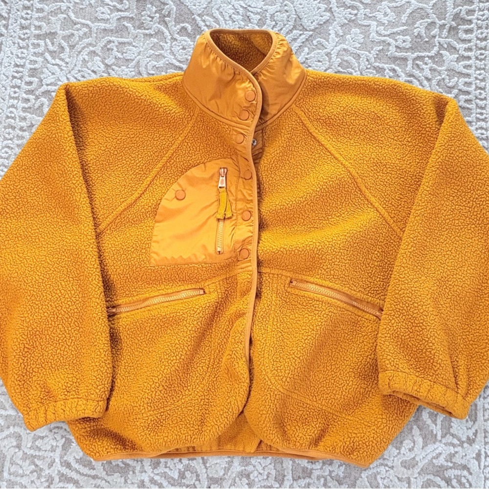 FP Movement by Free People Mustard Yellow Sherpa Jacket - Picture 7 of 14